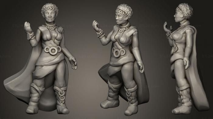 Figurines of girls (Sorceress, STKGL_0141) 3D models for cnc